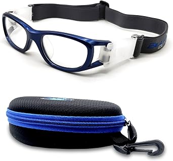 BLUE CUT Safety Basketball Goggles For Kids for Outdoor Sports Soccer Football Anti Fog Replaceable to Prescription Lenses