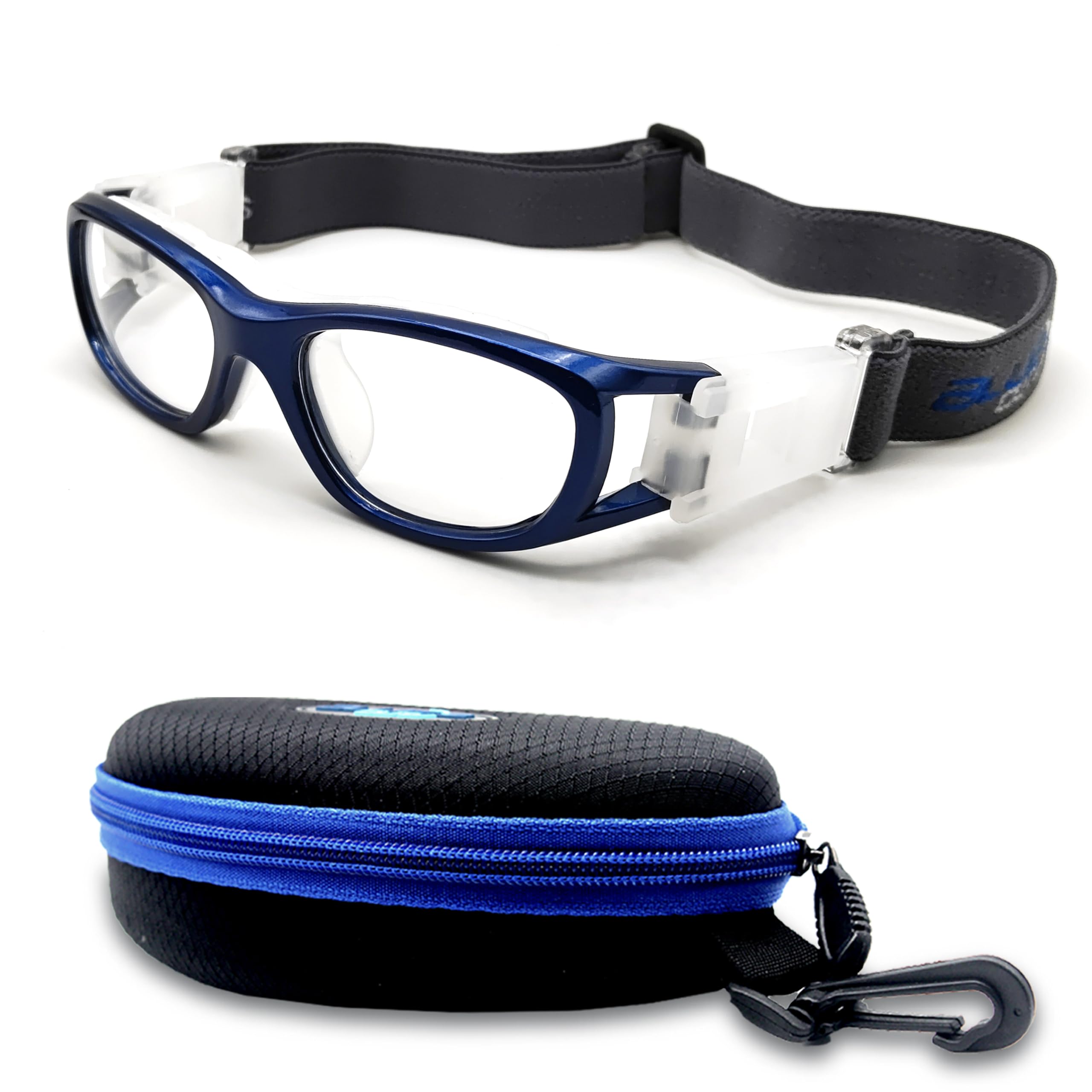 BLUE CUT Safety Basketball Goggles For Kids for Outdoor Sports Activities Anti Fog Replaceable to Prescription Lenses