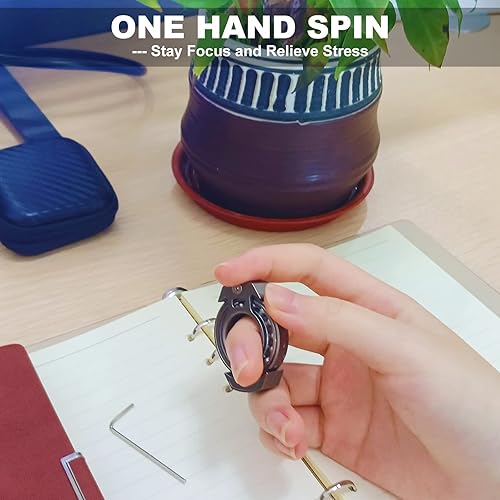 Miniatura 4 de VIKAMA Spinners de metal para la ansiedad juguetes antiansiedad para adultos portátil para adultos para TDAH y aliviar el aburrimiento del estrés
