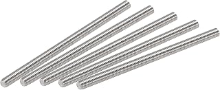 uxcell 10Pcs M3 x 50mm Fully Threaded Rod 304 Stainless Steel Right Hand Threads,M3-0.5 Thread Pitch