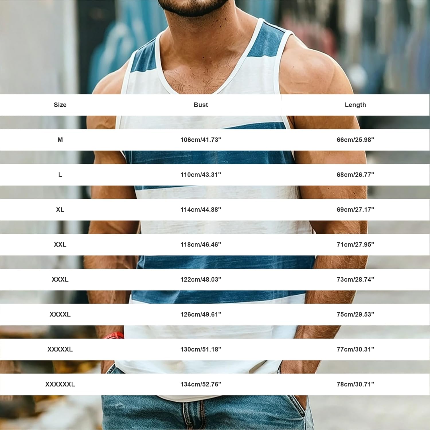 Plus Size Striped Tank Tops for Men U Neck Vest Mens Summer Classic Color Block Sleeveless Shirts Casual Workout Tees