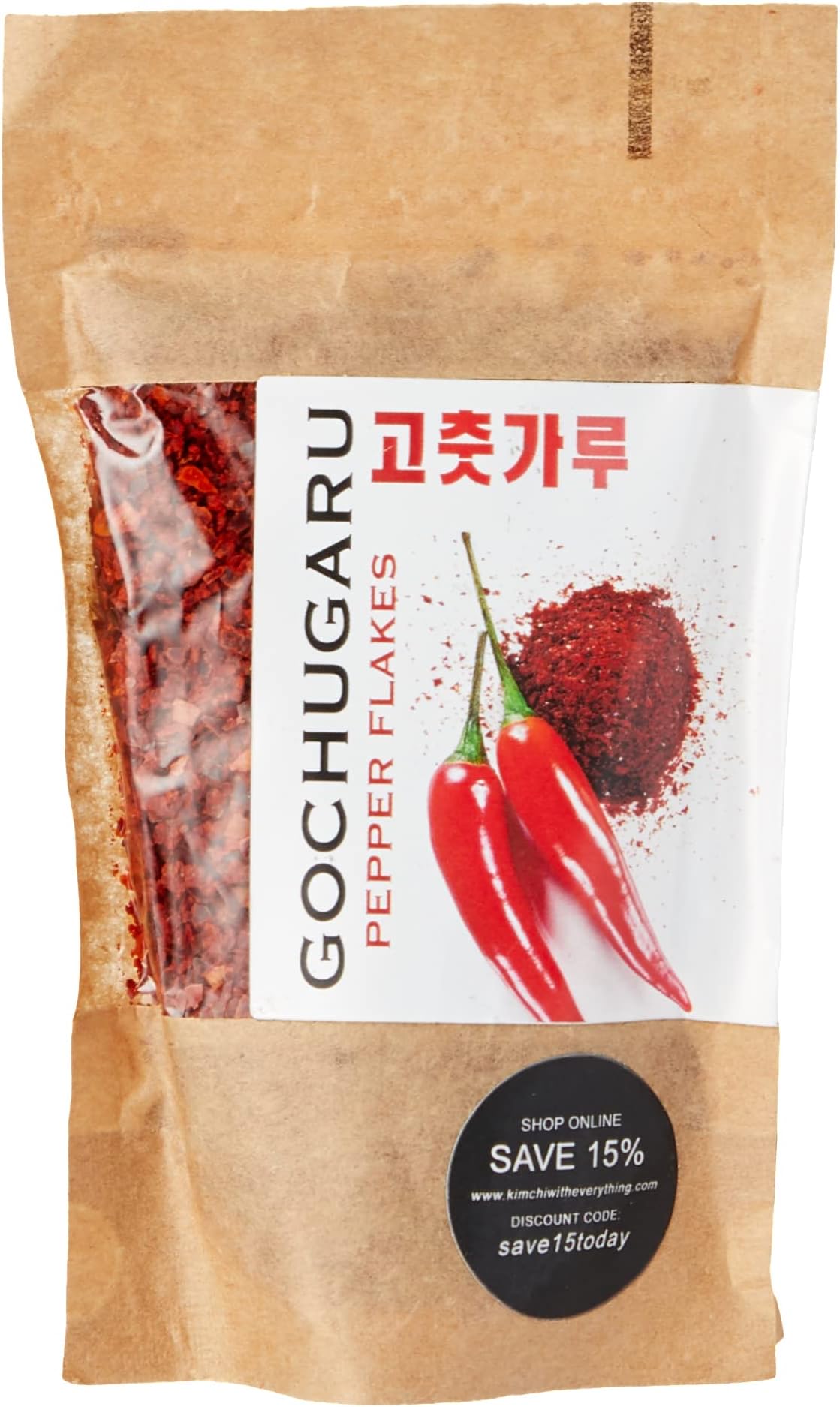 Kimchi with Everything Gochugaru Kimchi Chilli Pepper Flakes, 50g | Korean Red Pepper Flakes, Freshly Sourced Ingredients | Bag Packaging