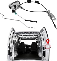 Vista 1 de Yinlowa Ensamblaje de pestillo de la puerta de carga del lado del pasajero trasero derecho con cable y varilla compatible con Ford E150 E250 E350