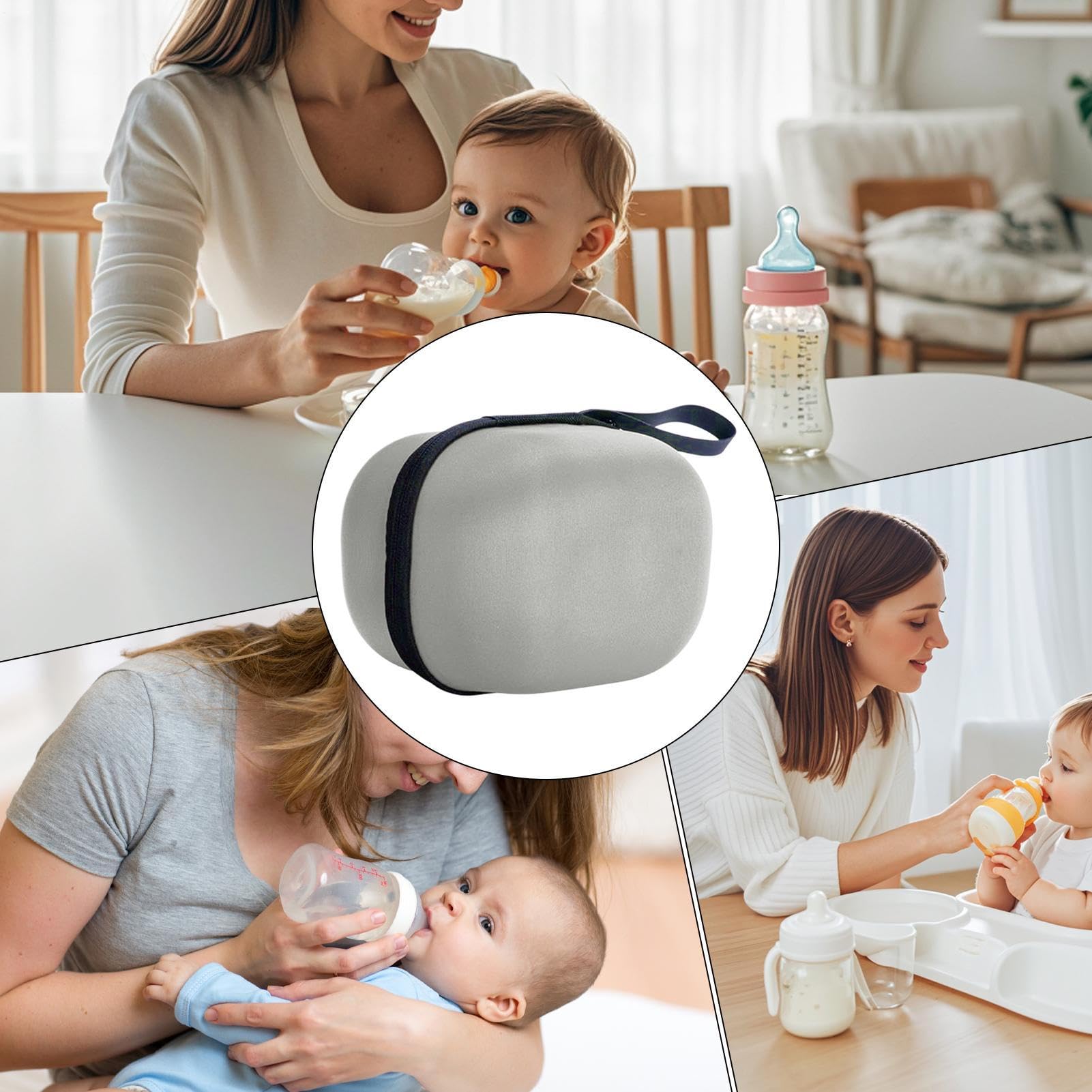 Wearable Breast Pump Bag, Portable Storage Case, Multi-Compartment Nursing Organizer, Lightweight Travel Style, Ideal for Work Days, Daycare Runs, Outdoor Use, Airplane Trips