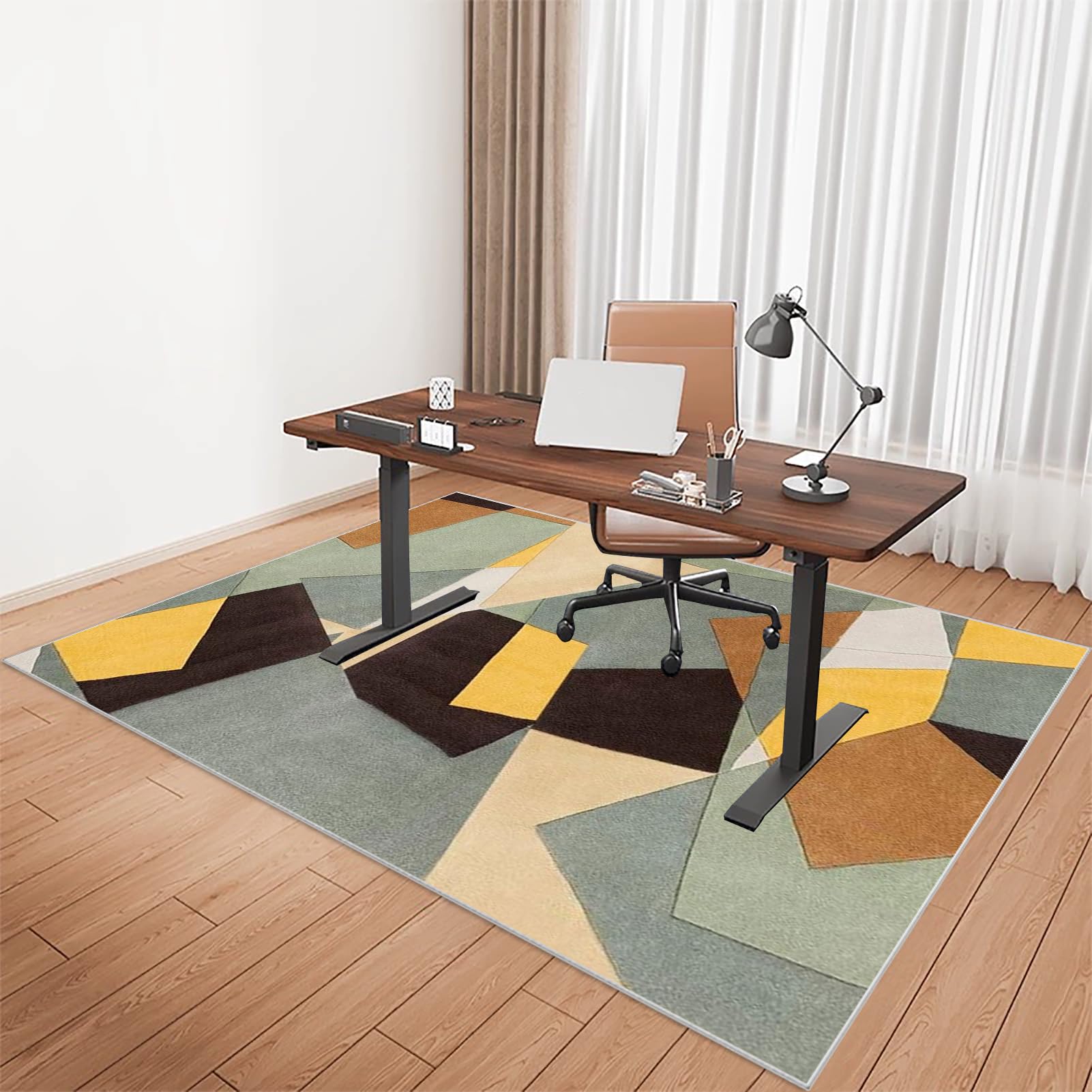 Heavy Duty Chair Mat Office Chair Mat for Hard Floor, Hardwood Floor Mat Protector Anti-slip, Computer Floor Mat, Large Hard Floor Protector Mat for Rolling Chair for Parquet, Laminate 160 x 180 cm โ image 1