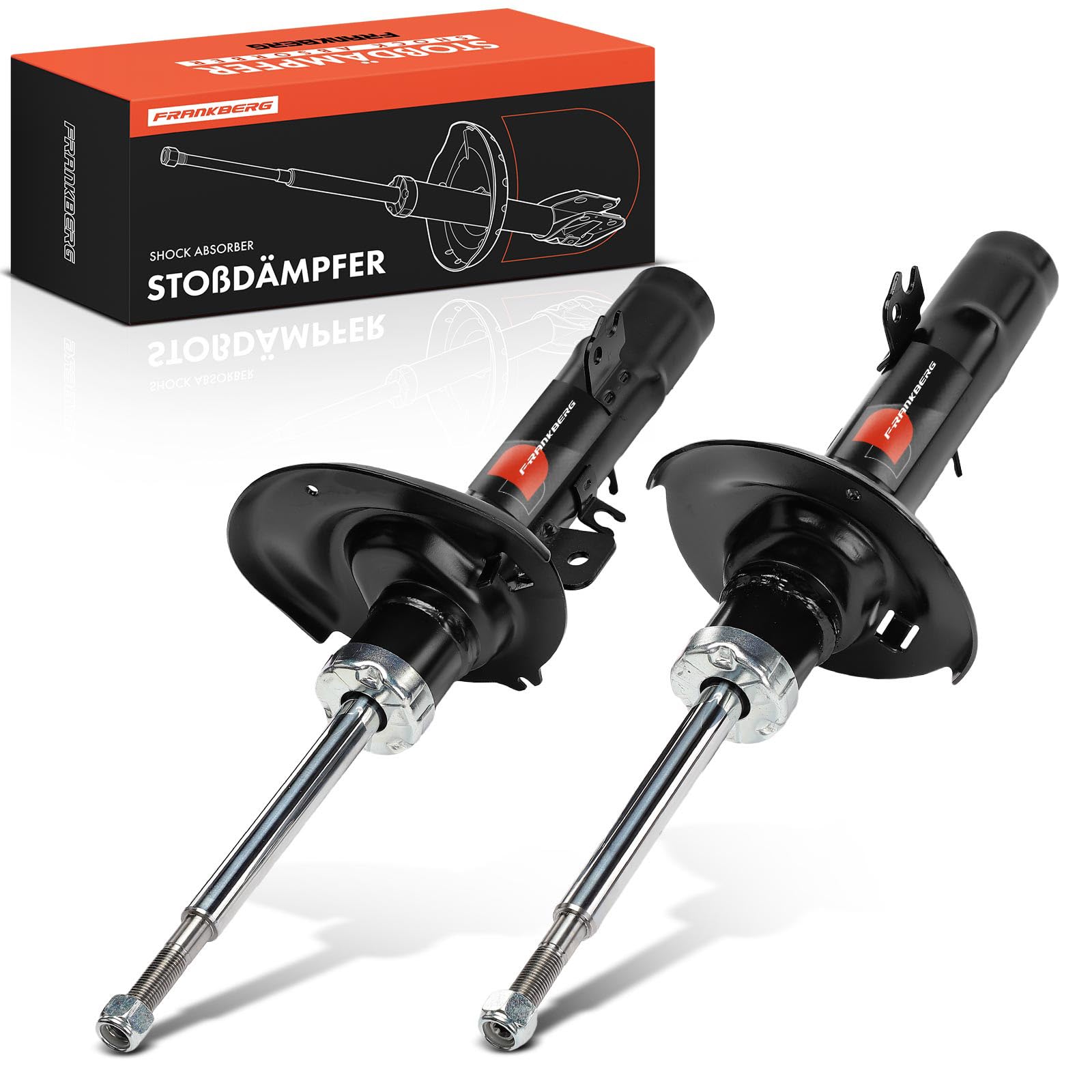 Frankberg 2 amortisseurs avant 422 mm à pression de gaz 3338058 | Compatible avec: C3 III Fourgon SX SY, Fourgonnette Cactus C4 0B 0P, Cactus C4, C3 III SX