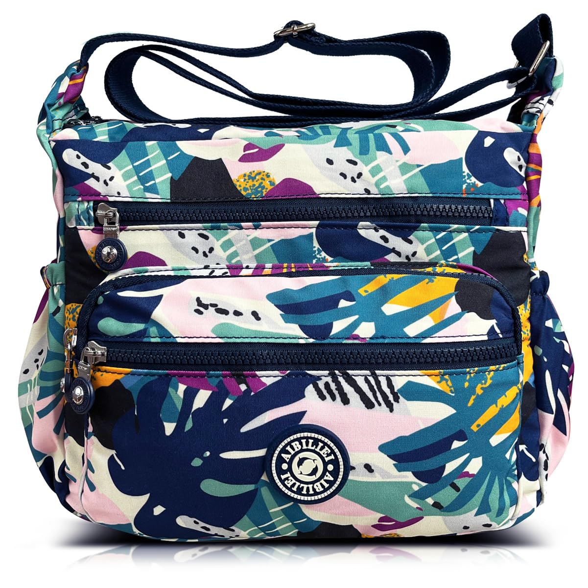 Women Larger Bag Nylon Crossbody Bag Messenger Shoulder Handbag for Shopping Work Daily Use