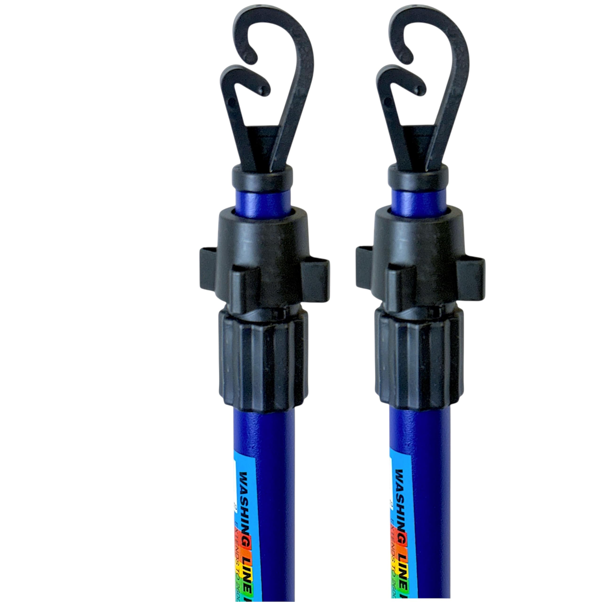 Easy Shopping® 2.6 Meter/8.5ft Heavy Duty Washing Line Prop Telescopic Home Garden Pole Clothing Laundry Support (2)