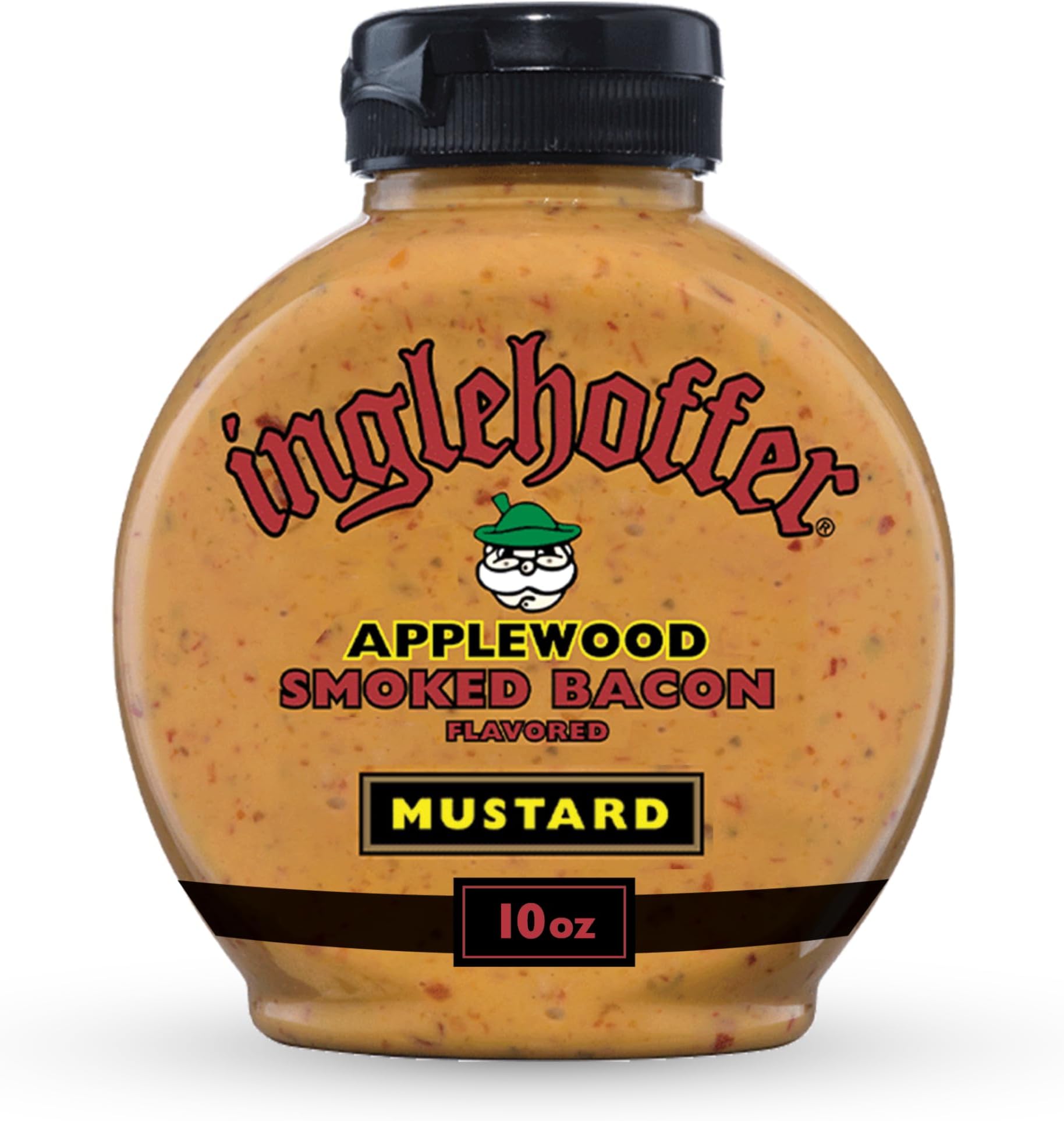Inglehoffer Applewood Smoked Bacon Mustard, 10 oz Squeeze Bottle