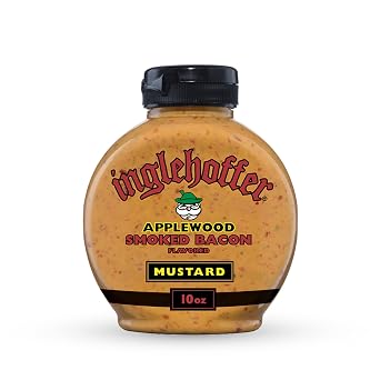 Inglehoffer Applewood Smoked Bacon Mustard, 10 oz Squeeze Bottle