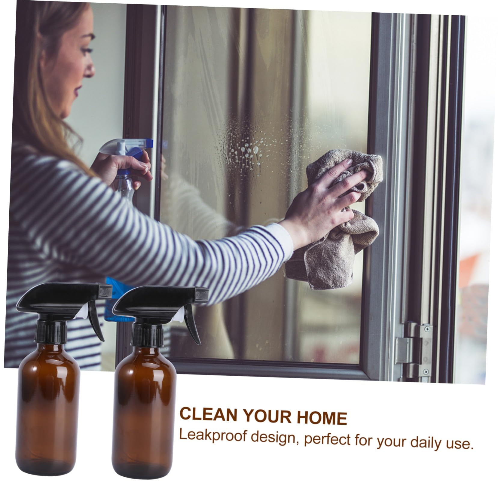 6 Stück Teiliges Braune Glas sprühflaschen Wiederbefüllbar Langlebige Sprayer für Flüssigkeiten Gartenbewässerung Aromatherapie und Haarsalon anwendungen