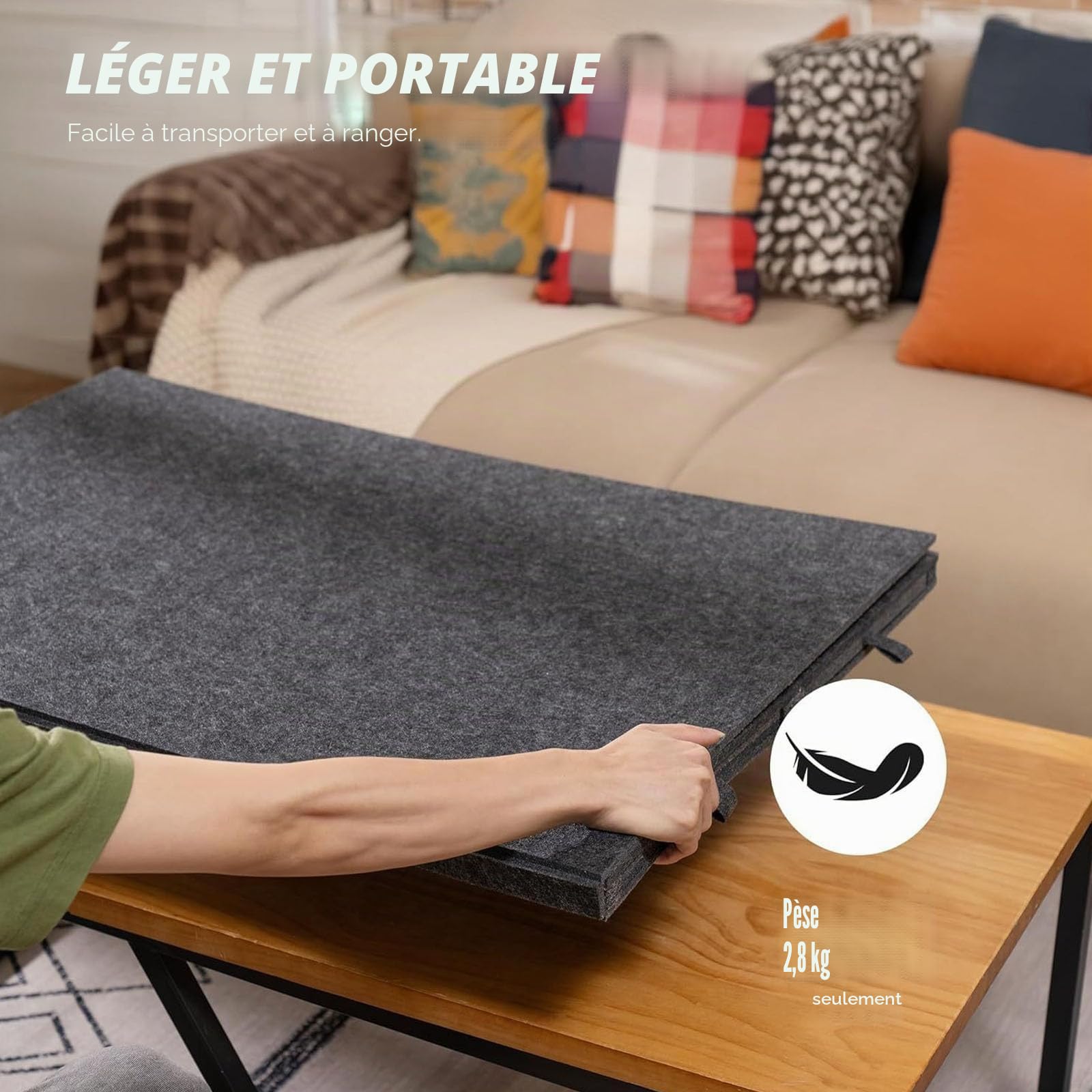 Plateau Puzzle avec 6 Tiroirs pour Puzzles Jusqu'à 1000 Pièces | Table De Puzzle Inclinable Avec Support Et Housse, Portable Pour Adultes Et Enfants