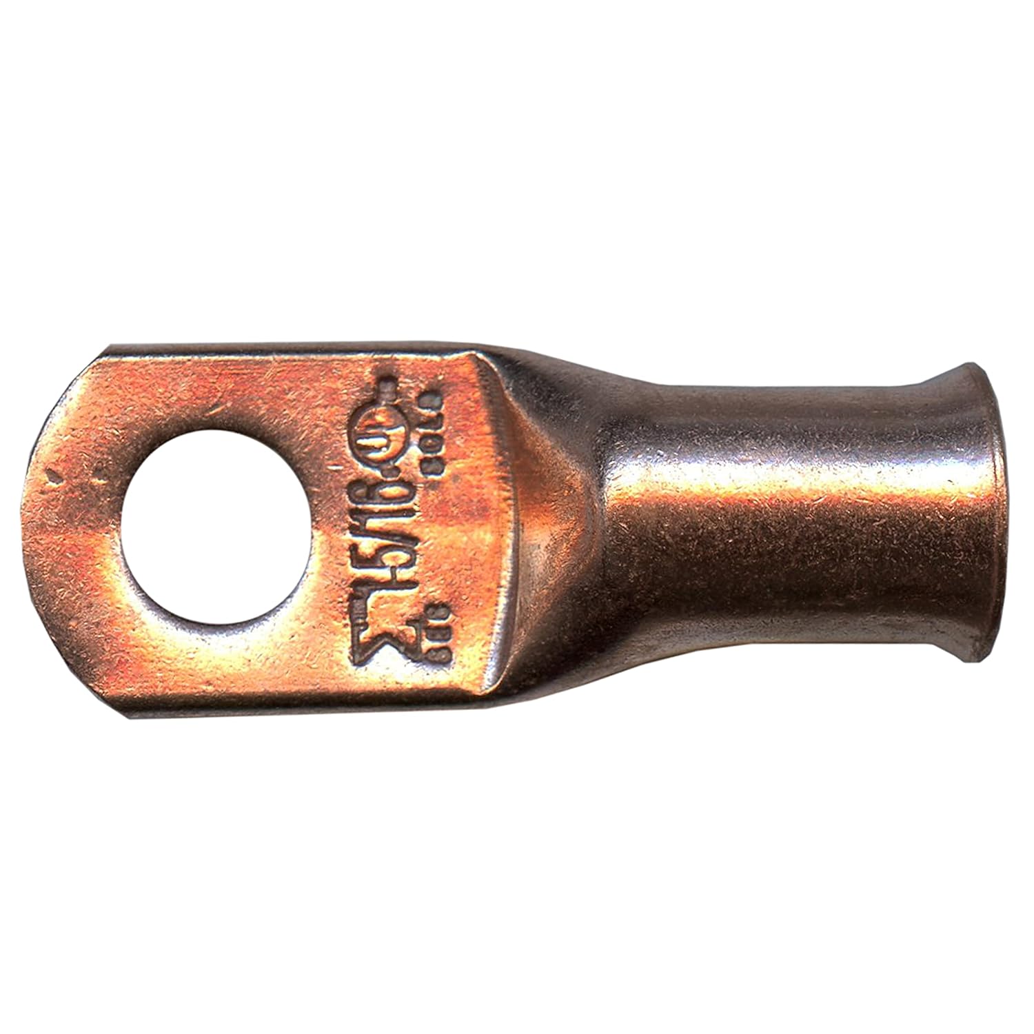 Sherco-Auto Copper Lug 4/0 AWG Gauge 5/16" Ring Wire Terminal Battery Cable End Connector - 10 Pack - Made in USA