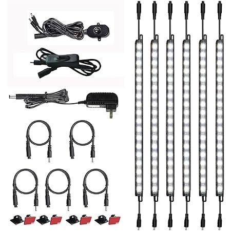 TORCHSTAR LED Safe Lighting Kit, (6) 12 Inch Linkable Light Bars ...