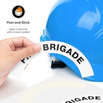 Fire Brigade Hard Hat Sticker,