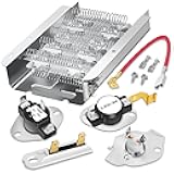 【Upgraded】279838 W10724237 Dryer Heating Element for Whirlpool Wed4815ew1 Maytag Centennial Medc215ew1 Kenmore 70 80 Series Model 110 Amana Ned4655ew1 Roper Admiral,Replaces 2406026 3403585 3398064