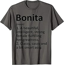 BONITA Definition Personalized Name Funny Christmas Gift T-Shirt