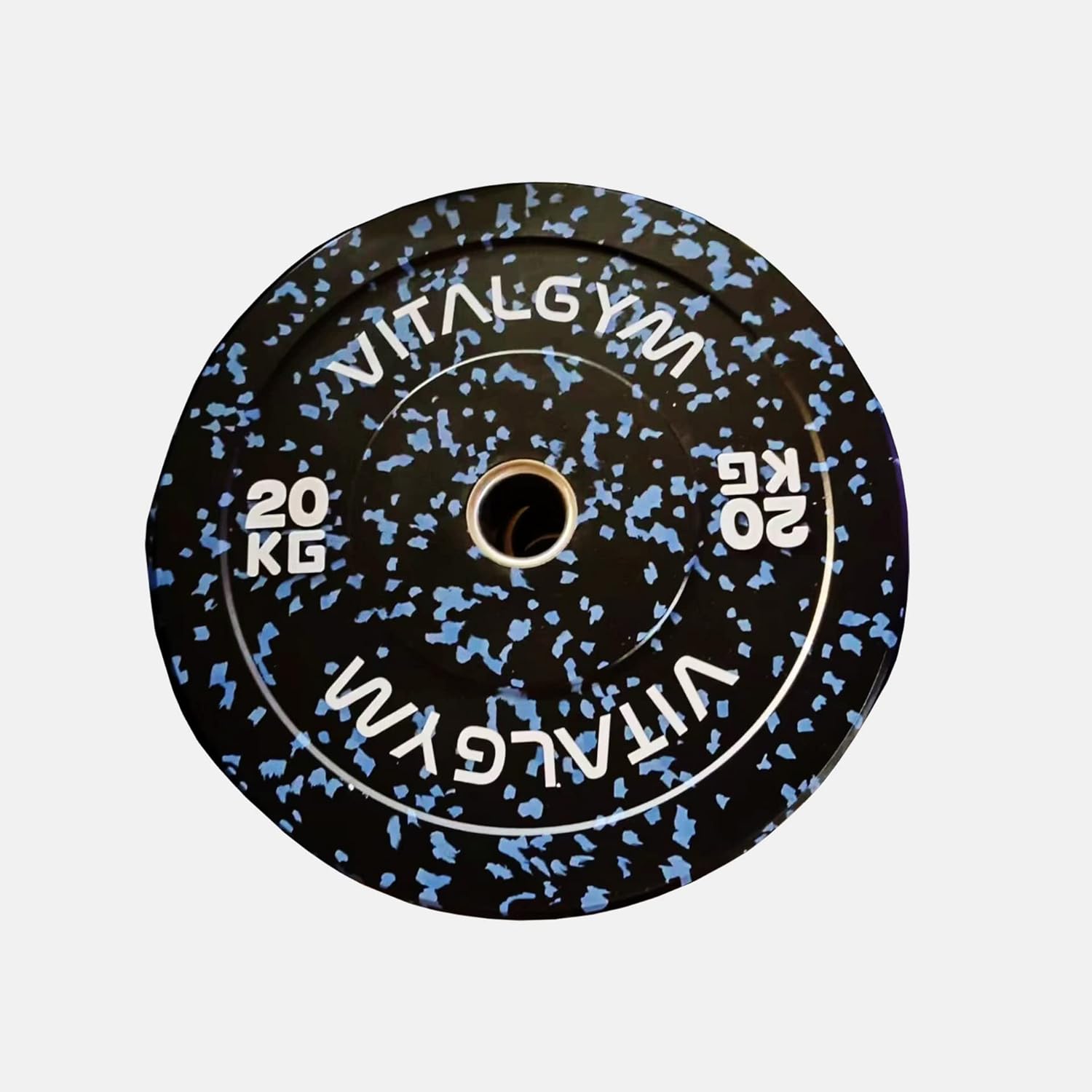 20kg Fleck Bumper Plates - Premium Olympic Weight Plates (Pair) - Blue Fleck - Strength Training - Weight Lifting - Home Gym - Multi Gym