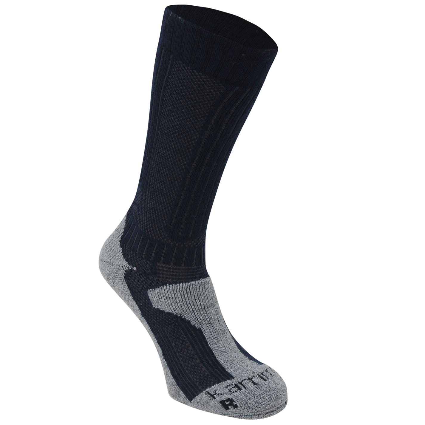 Karrimor Mens Merino Fibre Midweight Walking Socks Navy/Grey Mens 7-11