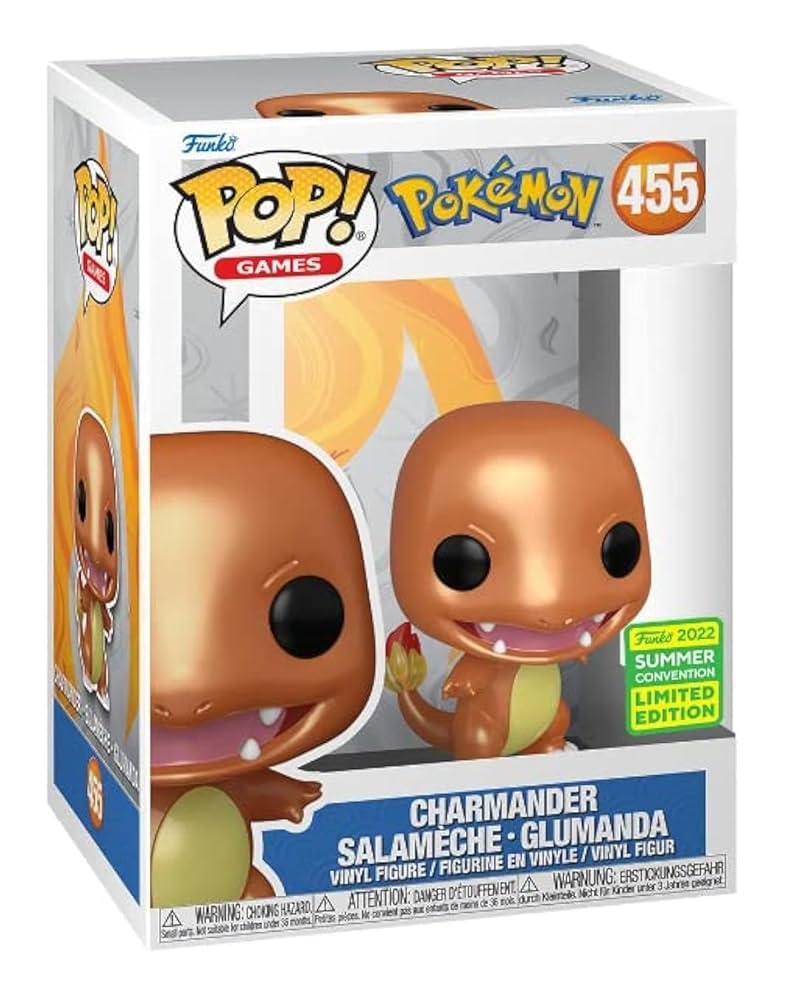 Amazon.com: Funko Pop! Pokemon Charmander (Metallic) SDCC
