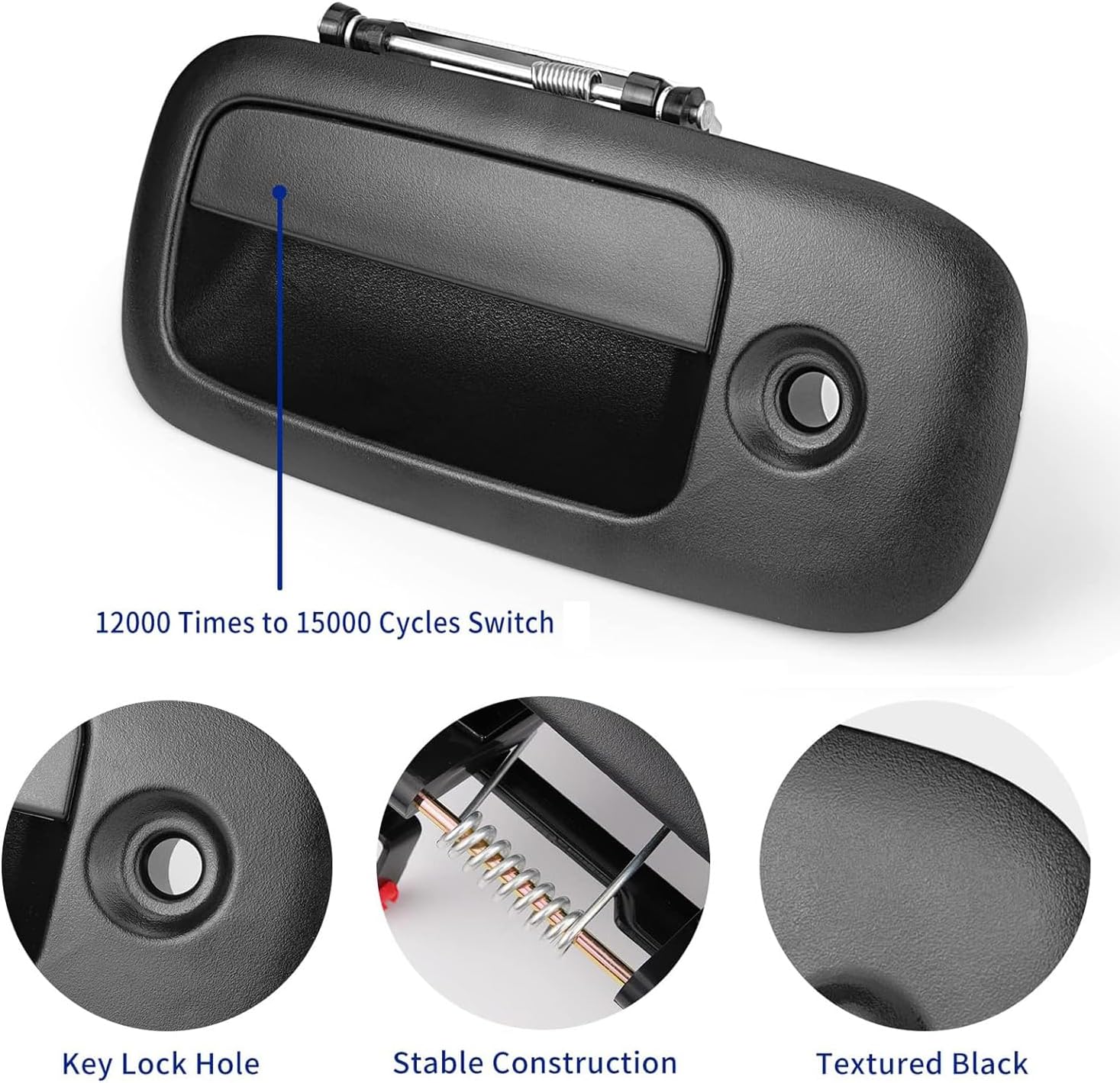 3Pcs Exterior Door Handles for 1996-2009 Chevy Express,GMC Savana 1500 2500 3500 4500 Van, for Front Left & Right & Rear Right Sliding Side Door, Replaces 83373 10359094 79320 10359093 79321 25866275