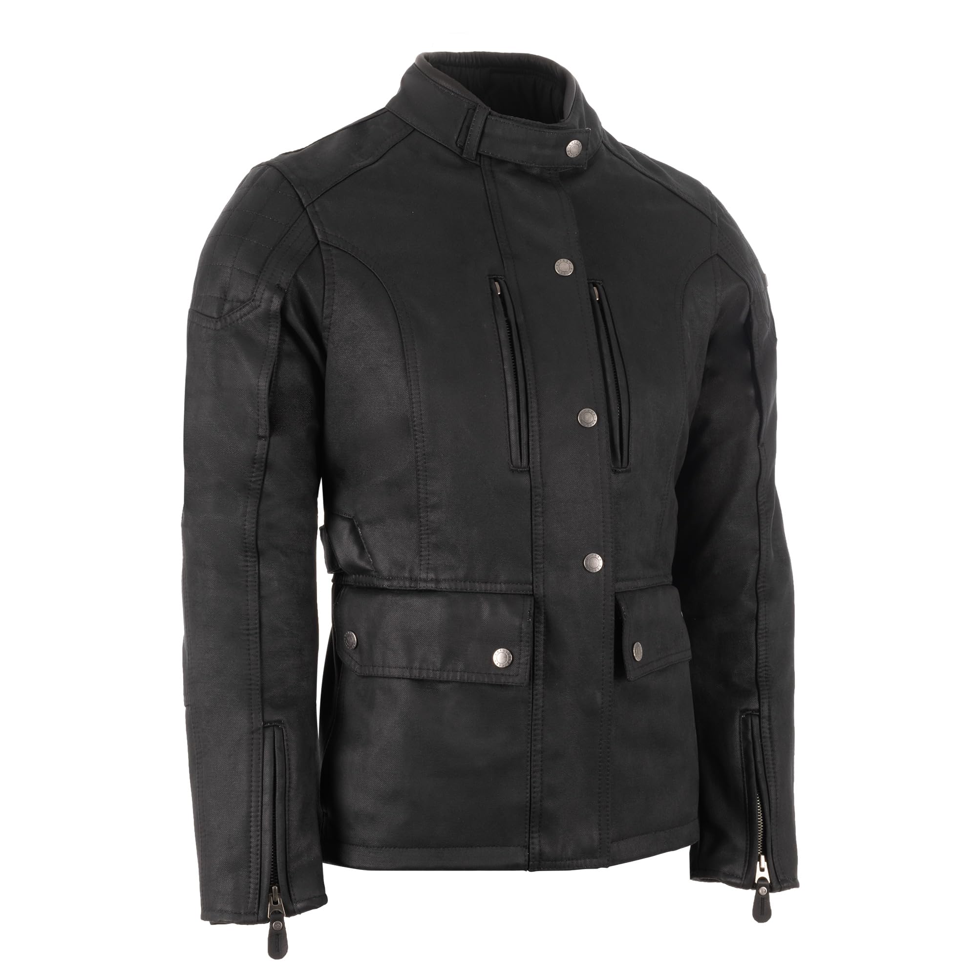 Oxford Women's Black Sterling Waterproof Wax Motorcycle Jacket