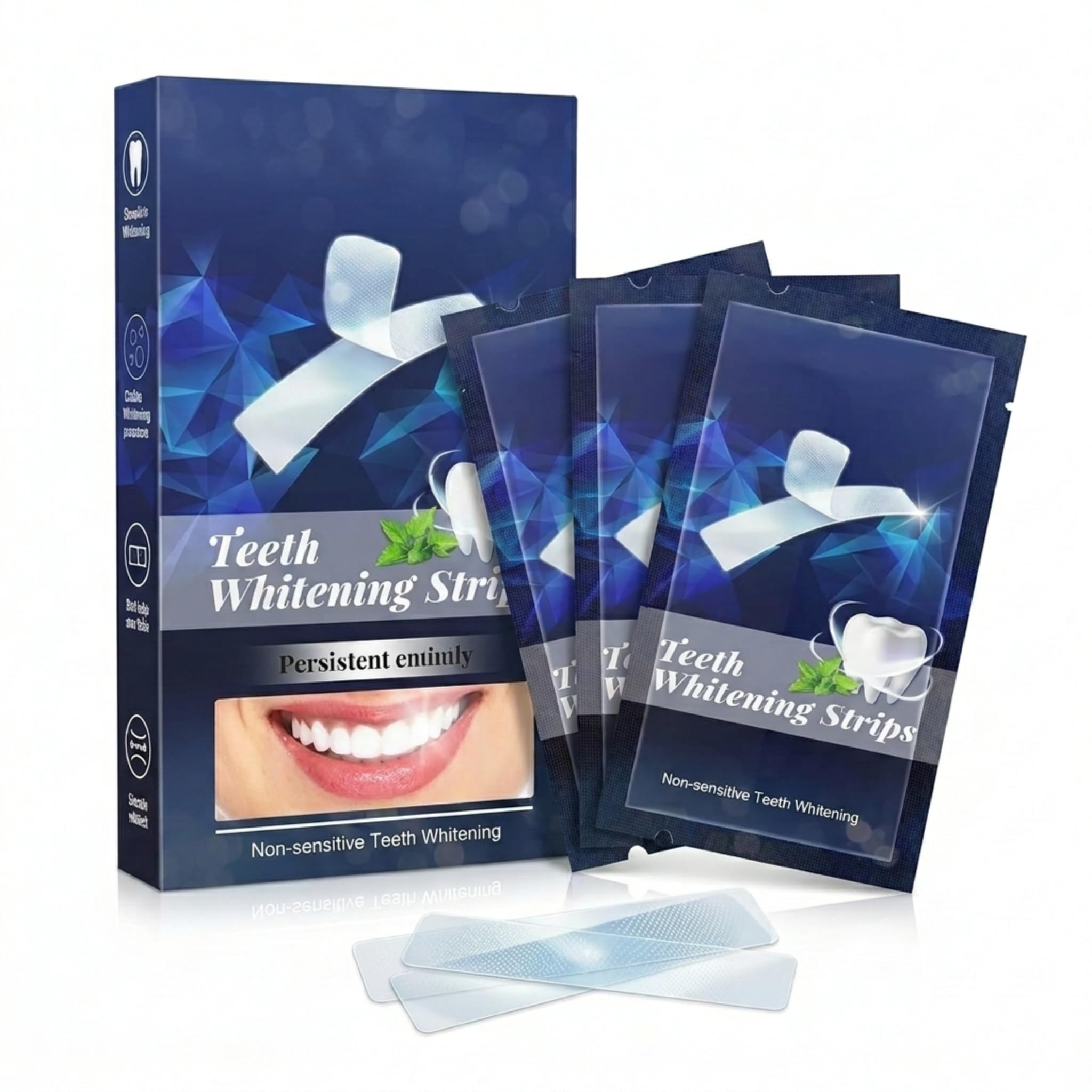 14 Pcs Teeth Whitening Strips | Gentle Whitening Strips for Sensitive Teeth | Enamel-Friendly Teeth Whitening Kit for Surface Stain Removal & Daily Oral Care (7 Pairs)-image-36