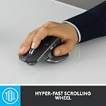 Souris sans fil Logitech MX Master 2S édition Bluetooth – Utilisable sur n'importe quelle surface, défilement hyper-rapide, ergonomique, rechargeable, contrôle jusqu'à 3 ordinateurs Apple Mac et Windows - Graphite