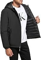 Vista 3 de Calvin Klein Chaqueta elástica clásica con capucha para hombre