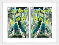 Vista 93 de Marco de cómic negro mate Para cómics publicados entre 1986 y el día actual (marco de madera maciza de cómic de la Edad Dorada), hecho