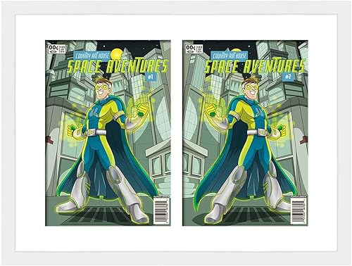 Miniatura 93 de Marco de cómic negro mate Para cómics publicados entre 1986 y el día actual (marco de madera maciza de cómic de la Edad Dorada), hecho