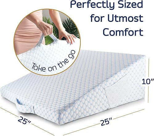 Miniatura 7 de Nestl Almohada de cuña de cama  Almohada de cuña para dormir para reducir el reflujo ácido, almohadas de cuña para después de la cirugía 8 en 1,