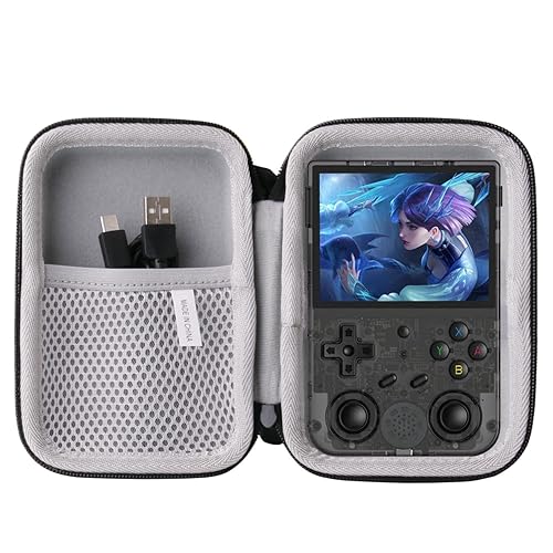 Vista 11 de WAIYUCN Hard EVA Carrying Case Compatible with RG35XX/RGB20S Handheld Game Console Case.