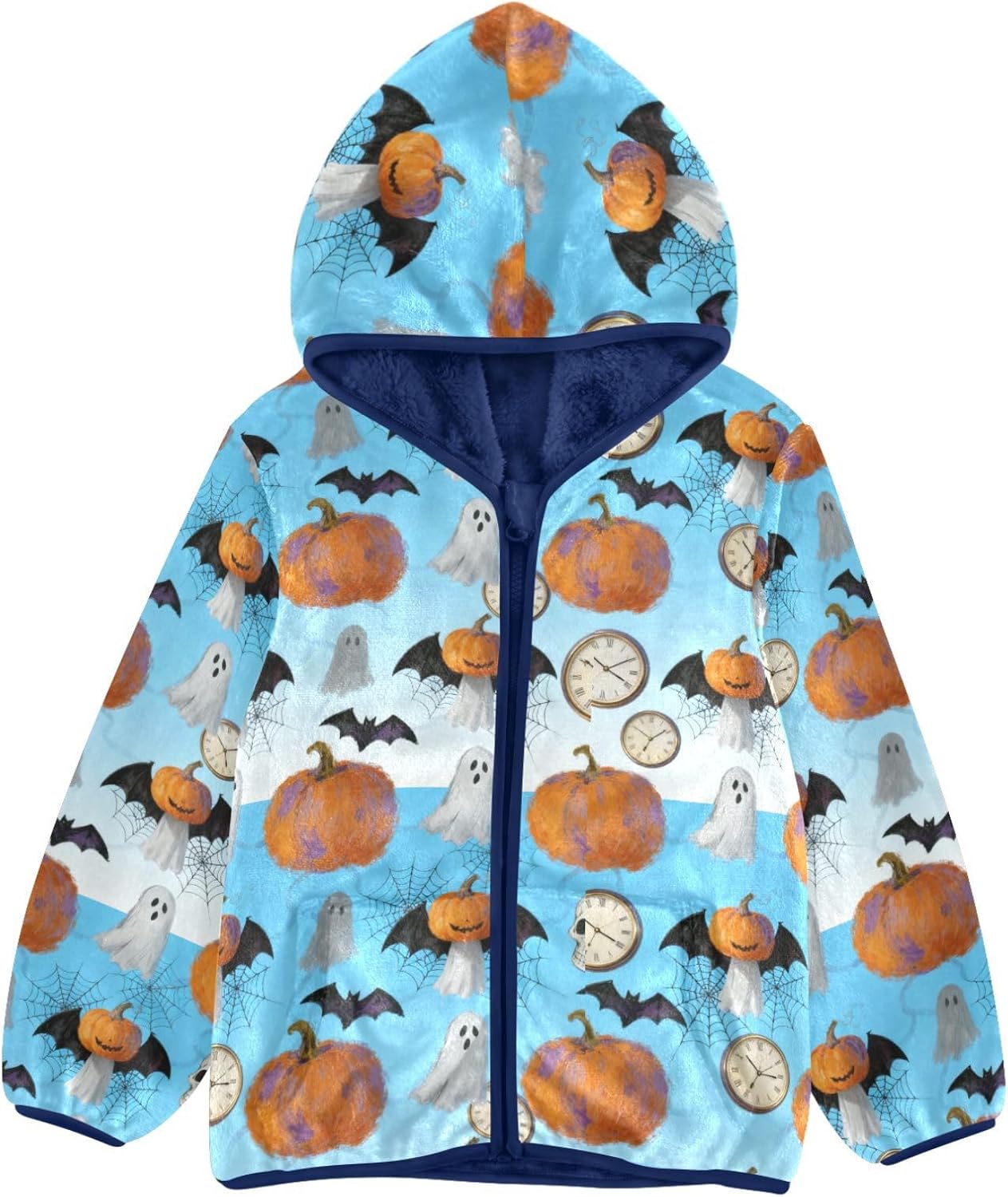 Halloween Boys Zip Sweatshirt Winter Coat Toddler Baby Fall Fleece Jacket 3T