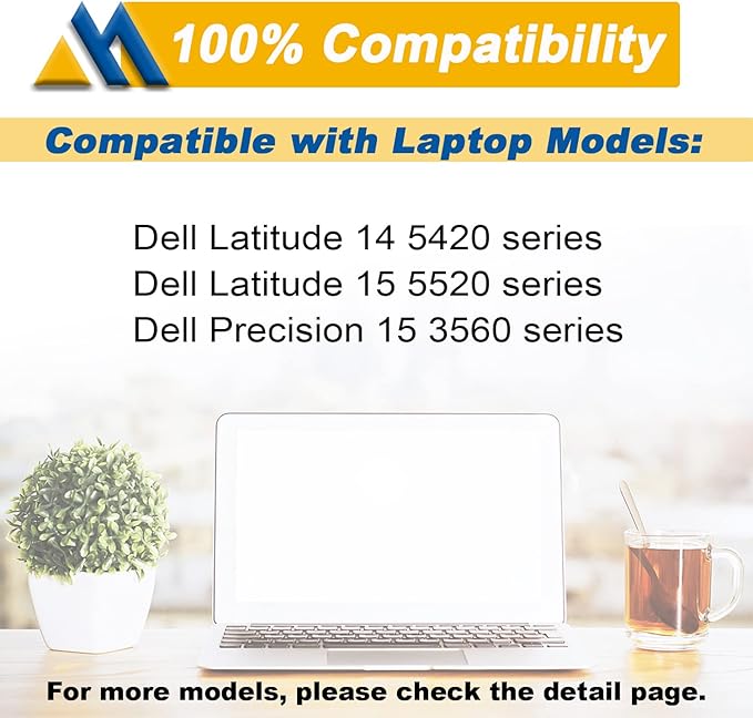 Batería Mobik RJ40G 63Wh 4 Celdas para Dell Latitude Precision miniatura 5