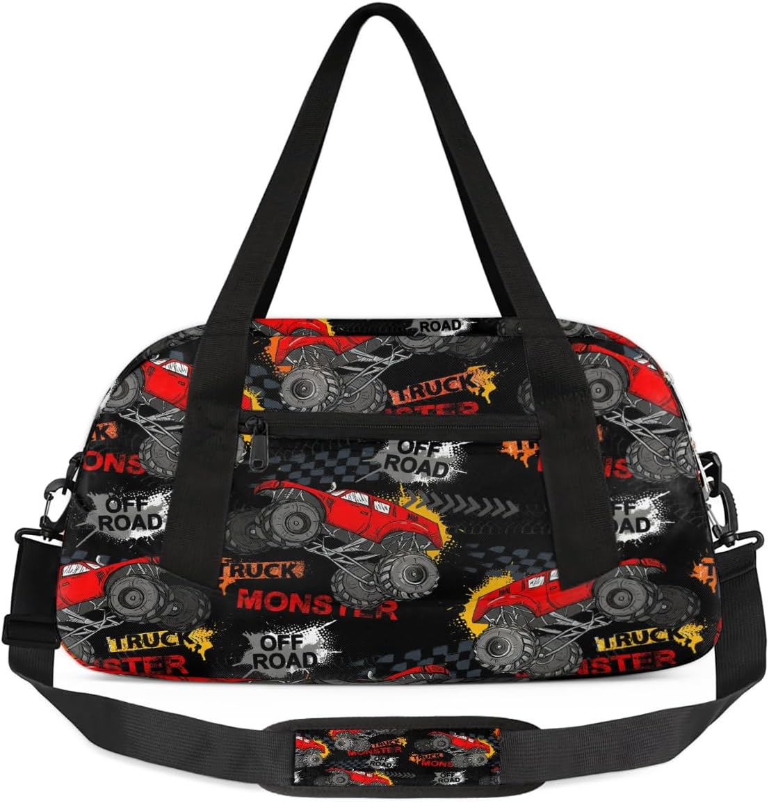 Gym Travel Duffle Bag for Boys - Game Controller Kids Overnighter Weekend Bag with Front Zipper Pocket for School Practice, Teens Carry-On Size Sleepover Bags