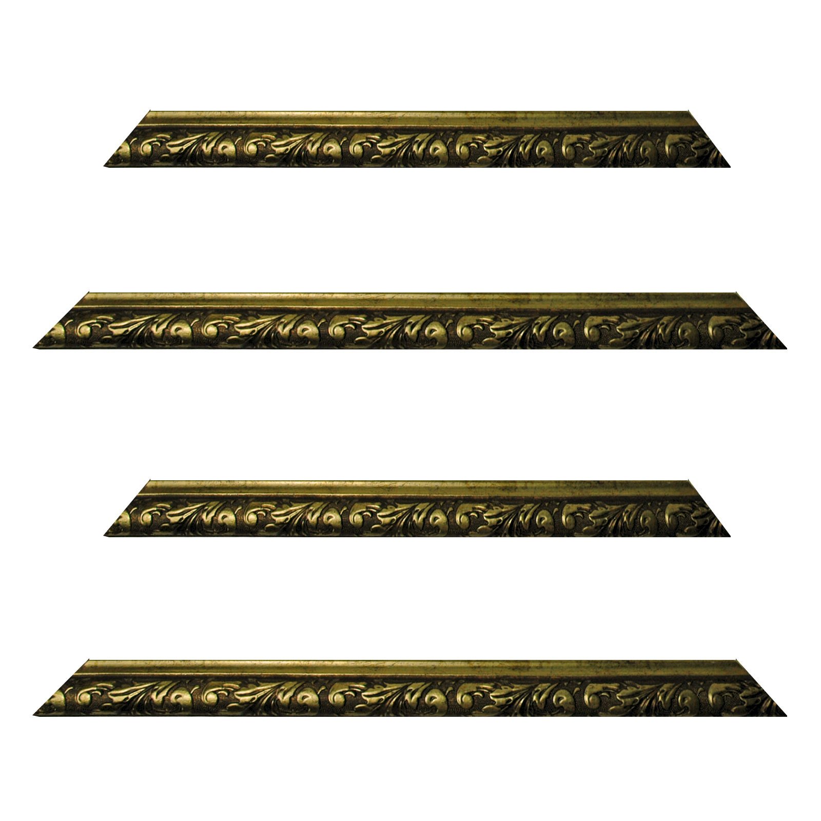 Cadre baroque or 40x60 cm moulure ciselée 337 ORO pour encadrement de peinture
