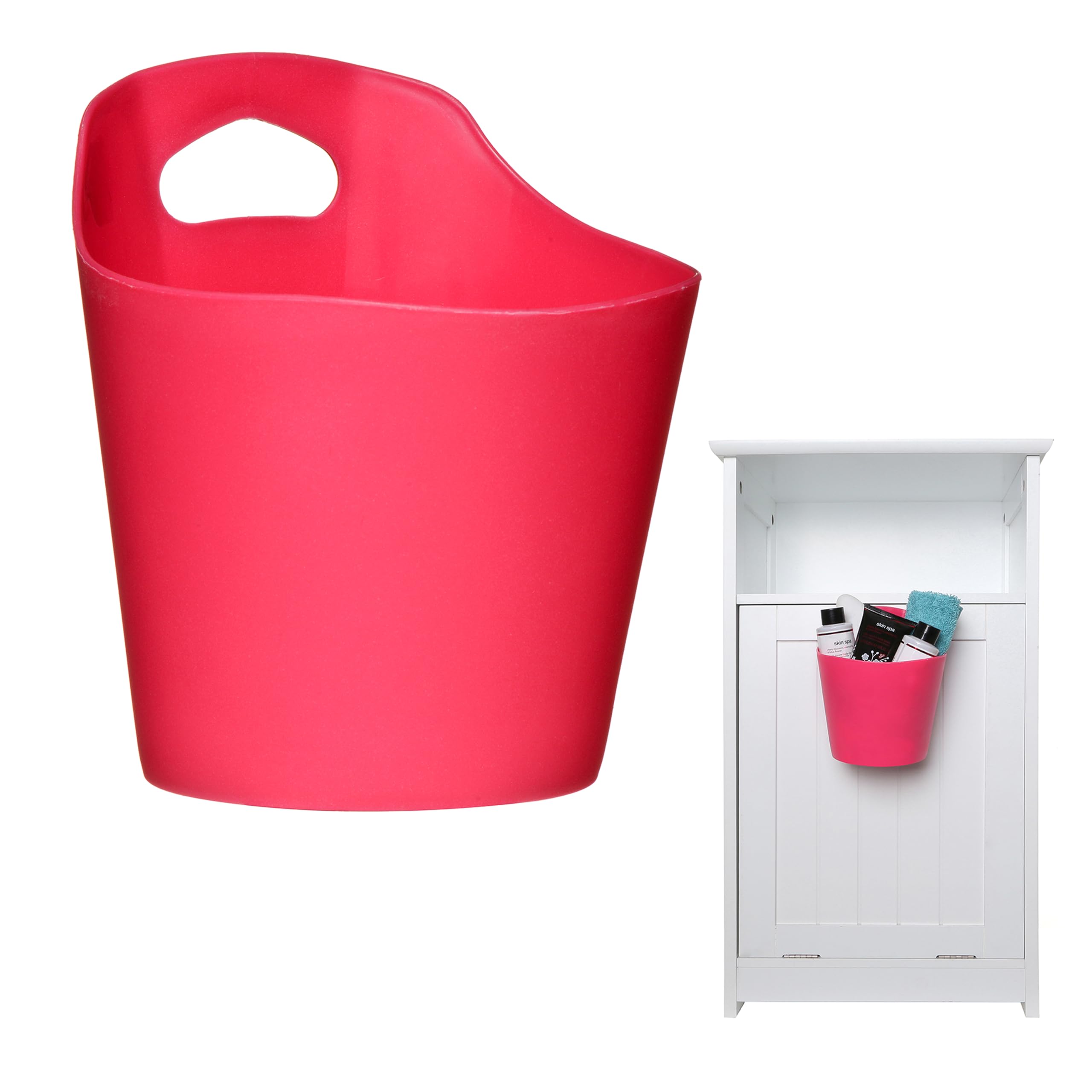Premier Housewares Hot Pink Plastic Storage Caddy | Durable Organiser