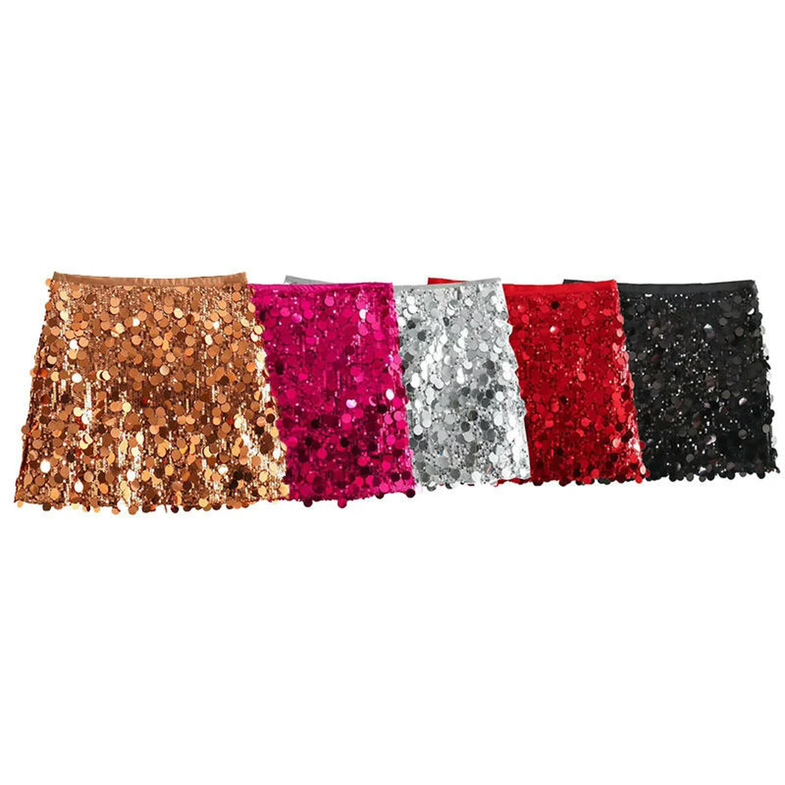Gonna Lunga Donne Moda con Sequinedside Cerniera Mini Vintage Alta Vita Femminile Chic Gonne Donna-g-m