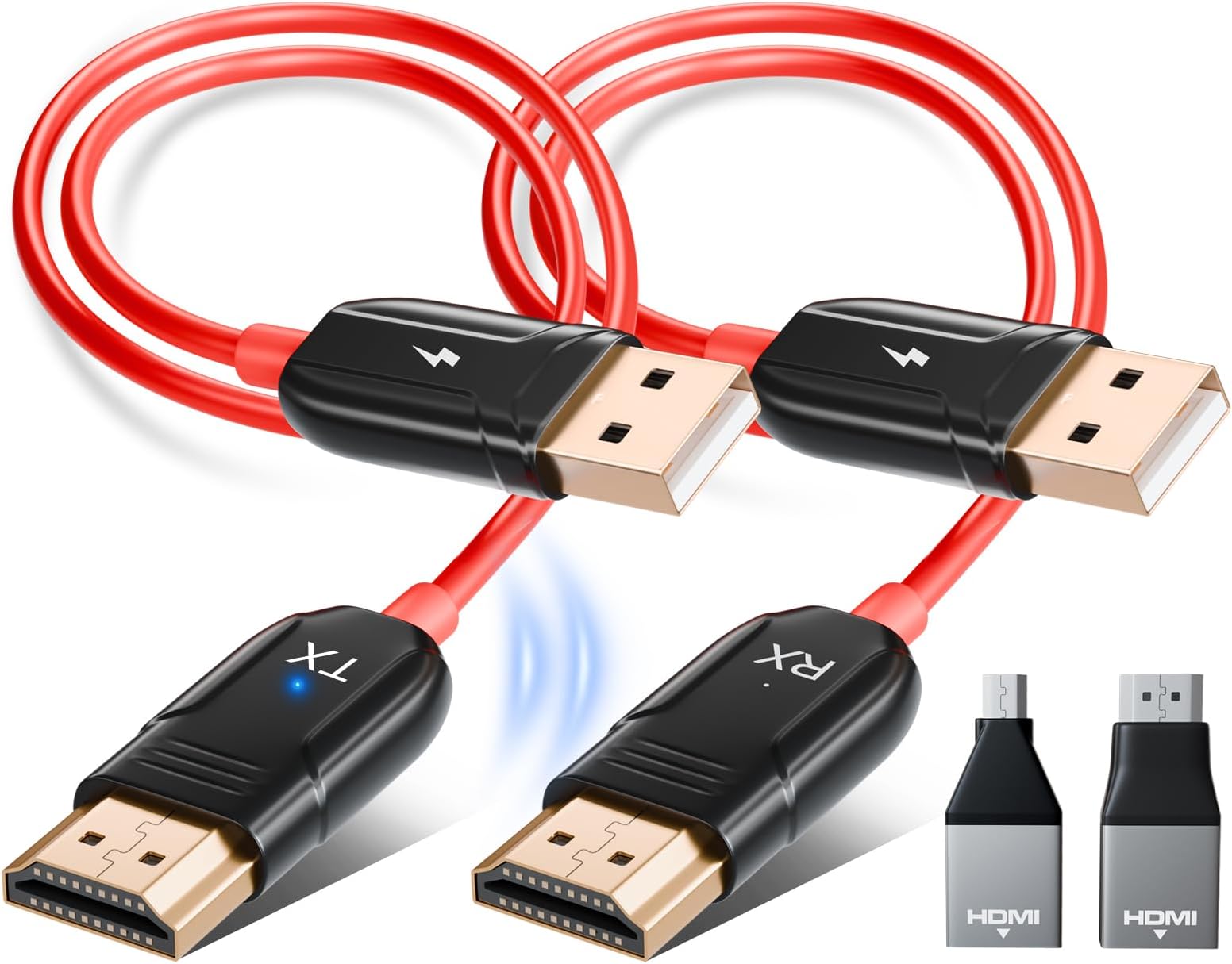 - LXJADAP Wireless HDMI Transmitter and Receiver, 4K Decode 1080P@60Hz Ultra HD Video Output Wireless HDMI, 2.4G/5.8G Plug&Play for Streaming Video and Audio to Monitor from PC/Projector/Laptop/TV Box