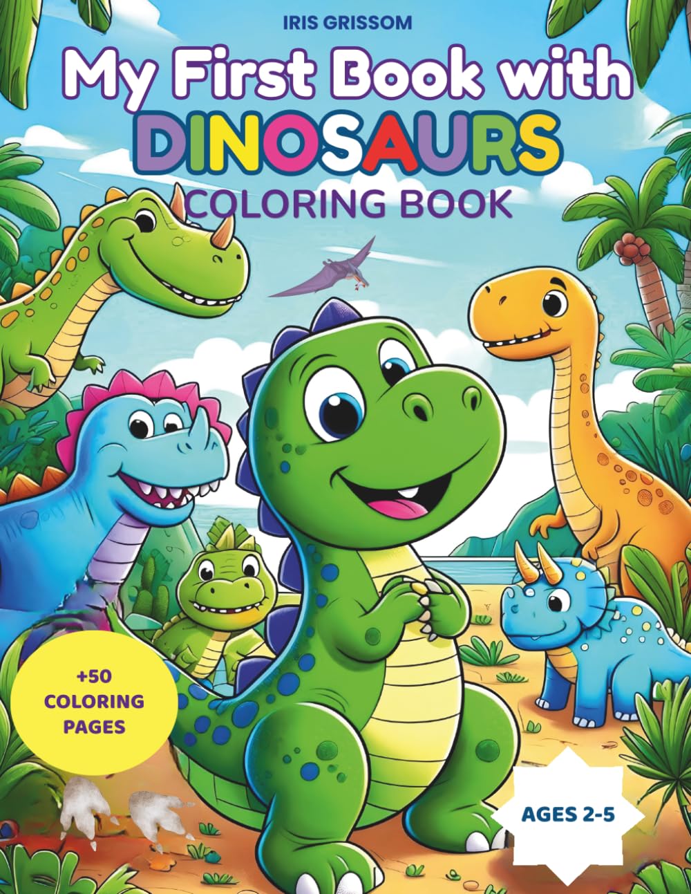 My First Book With Dinosaurs: Coloring Book