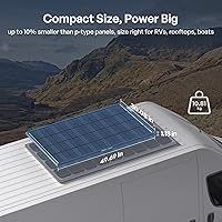 Vista 6 de Renogy 200W ShadowFlux Anti-Shading N-Type Solar Panel, 12V/24V System 200 Watt Solar Panel 25% High-Efficiency, PV Module Power Charger for RV