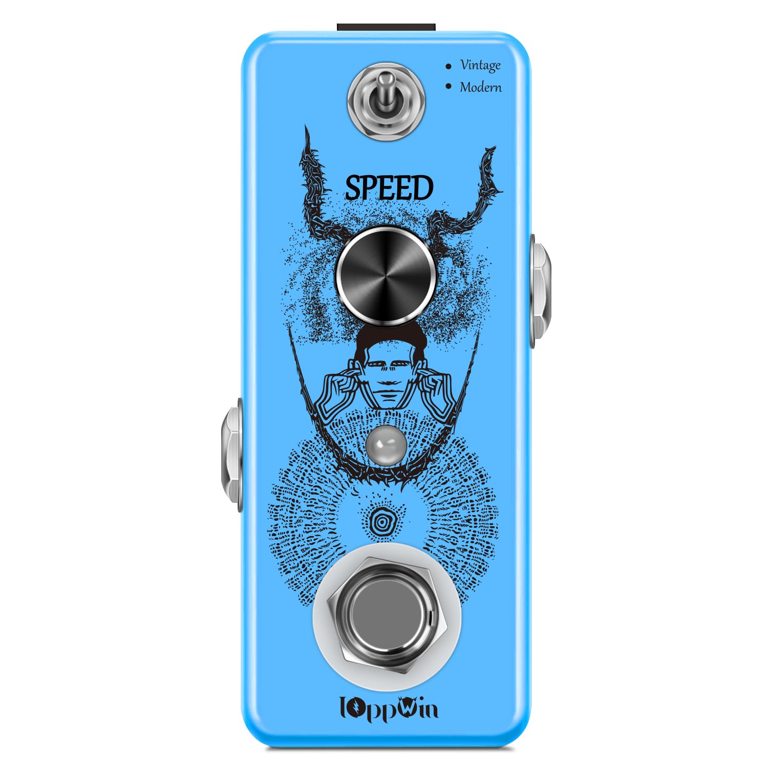 Vintage/Modern Phaser Pedal - Full Analog Klang, 70er Jahre Psychedelic Rock & E-Gitarre Effekt, Metallgehäuse, True Bypass