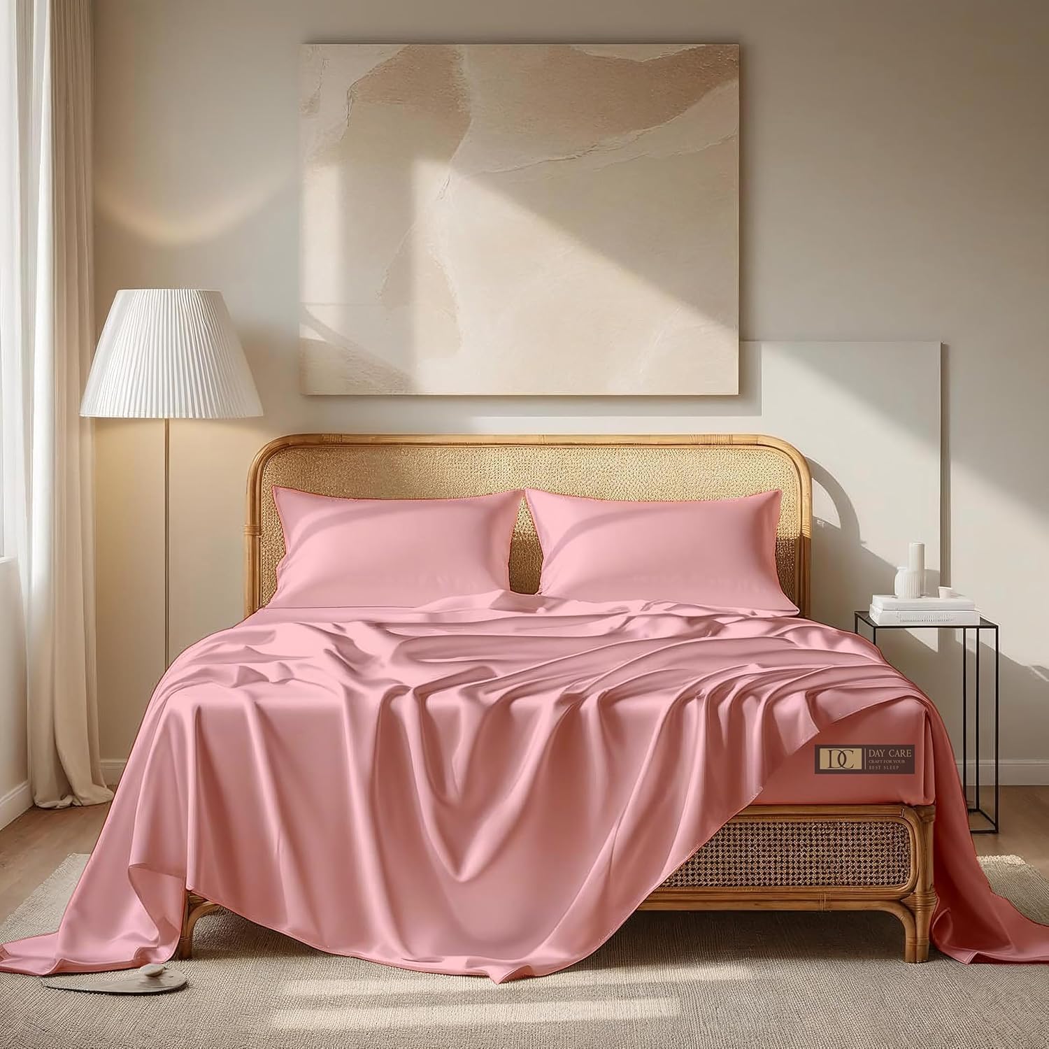 King Size Satin Bedsheets - Luxurious Midnight Black -13 King Size Satin Bedsheets - Luxurious Midnight Black -13