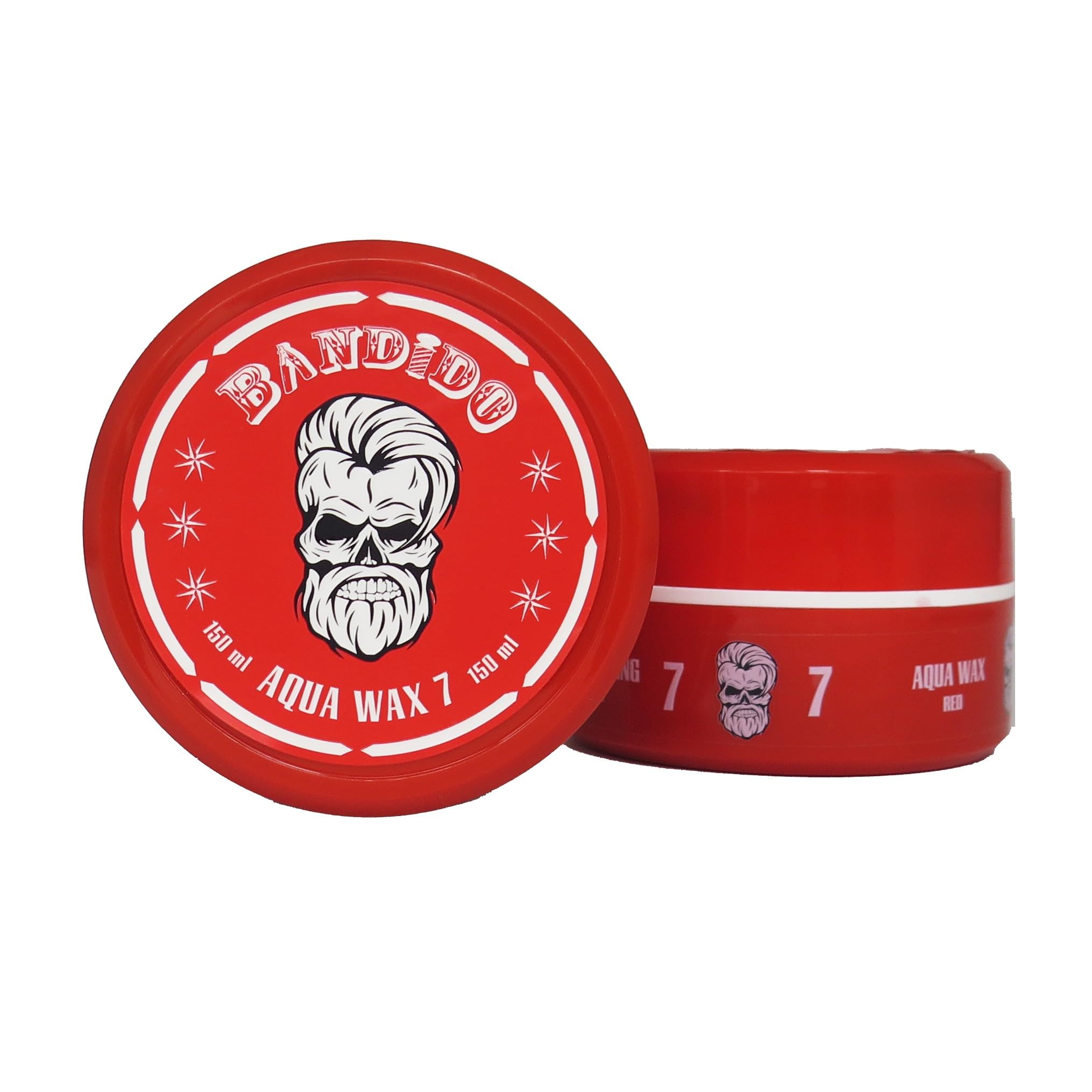 Bandido Aqua Wax 7 | 2-Pack | Strong Hold | Men's Hair Wax, Long Lasting Hold, Easy to Manage | 150ml / 5.07oz (Pack of 2)