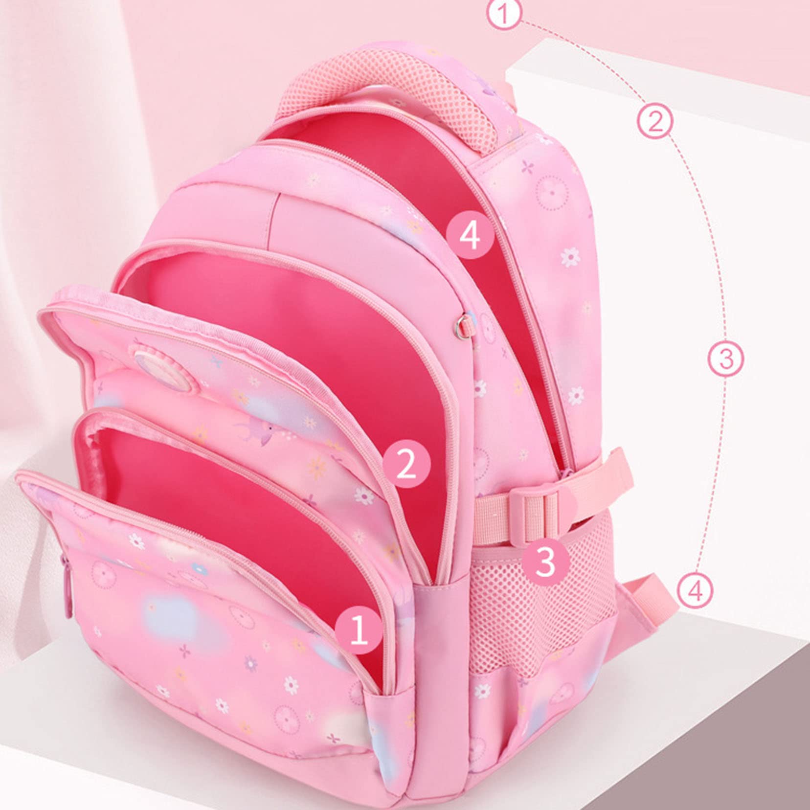 ZALTAS Blue Starry Sky Kids plecak dla chłopców i dziewczynek, plecak szkolny, wodoszczelny, z zawieszką