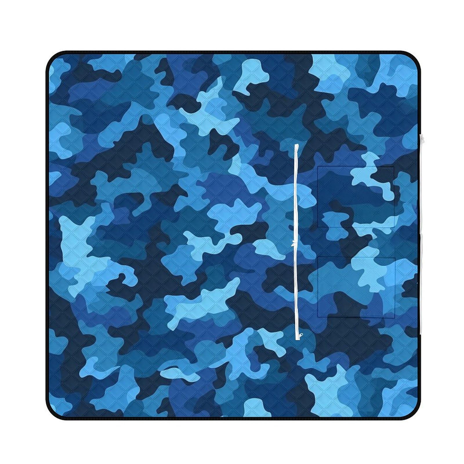 Tapis d'extérieur imperméable pliable et couverture de pique-nique zippée pour le voyage