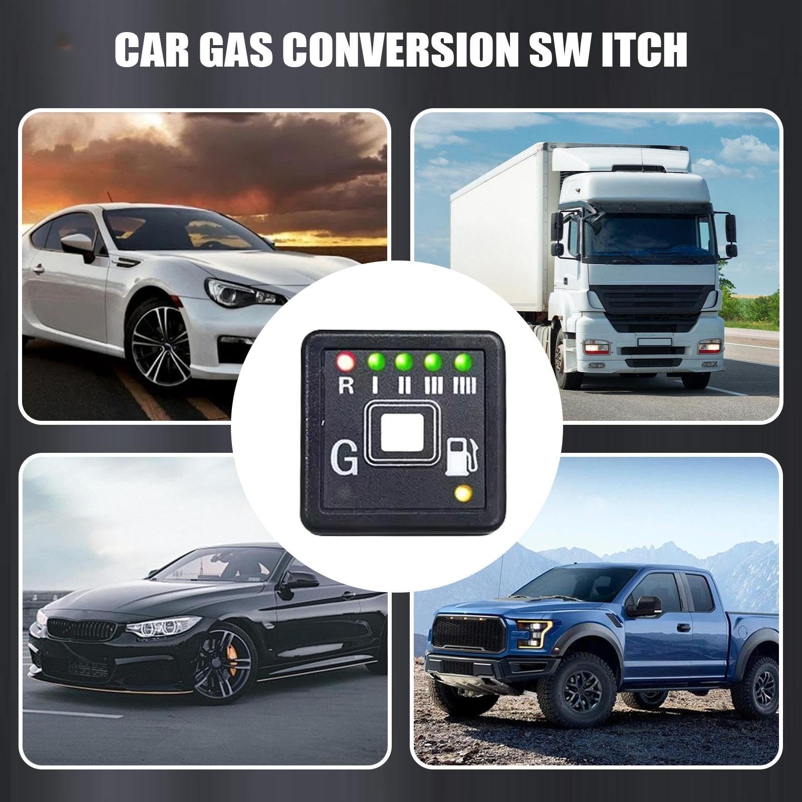 Interruttore Display Reale Custodia ABS Controllo Selettore Gas Autoveicoli - Controller Cambio Gas Conversione GPL Dispositivo Selezione