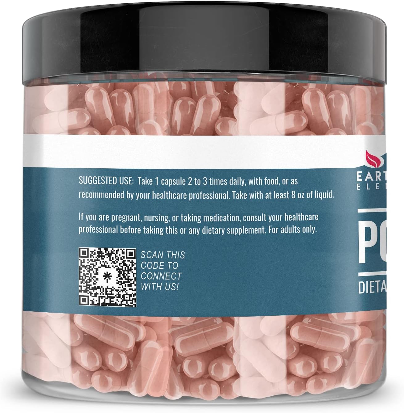 Earthborn Elements Pomegranate 200 Capsules, Pure & Undiluted, No Additives