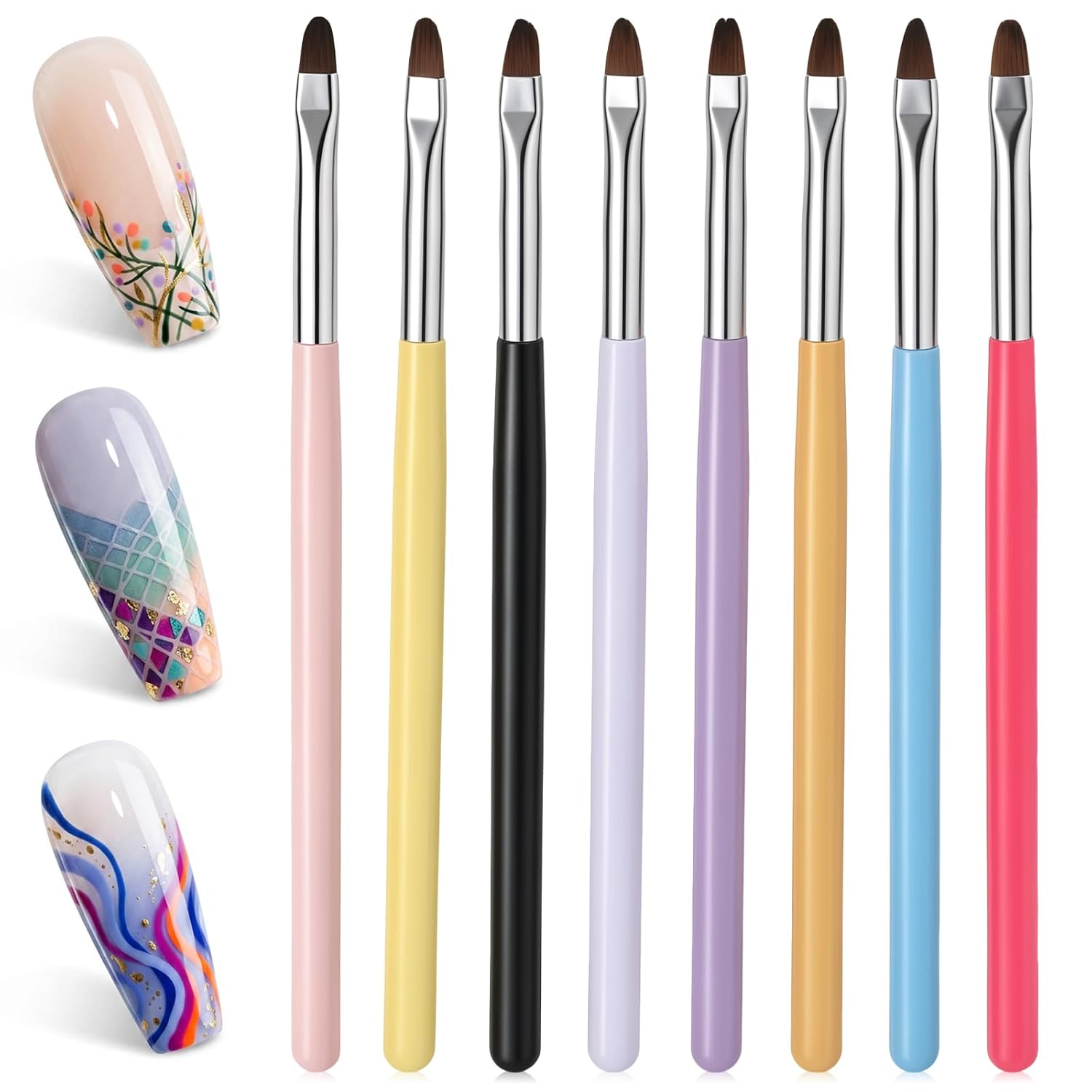 Professional Gel Nail Brushes for Acrylic Application